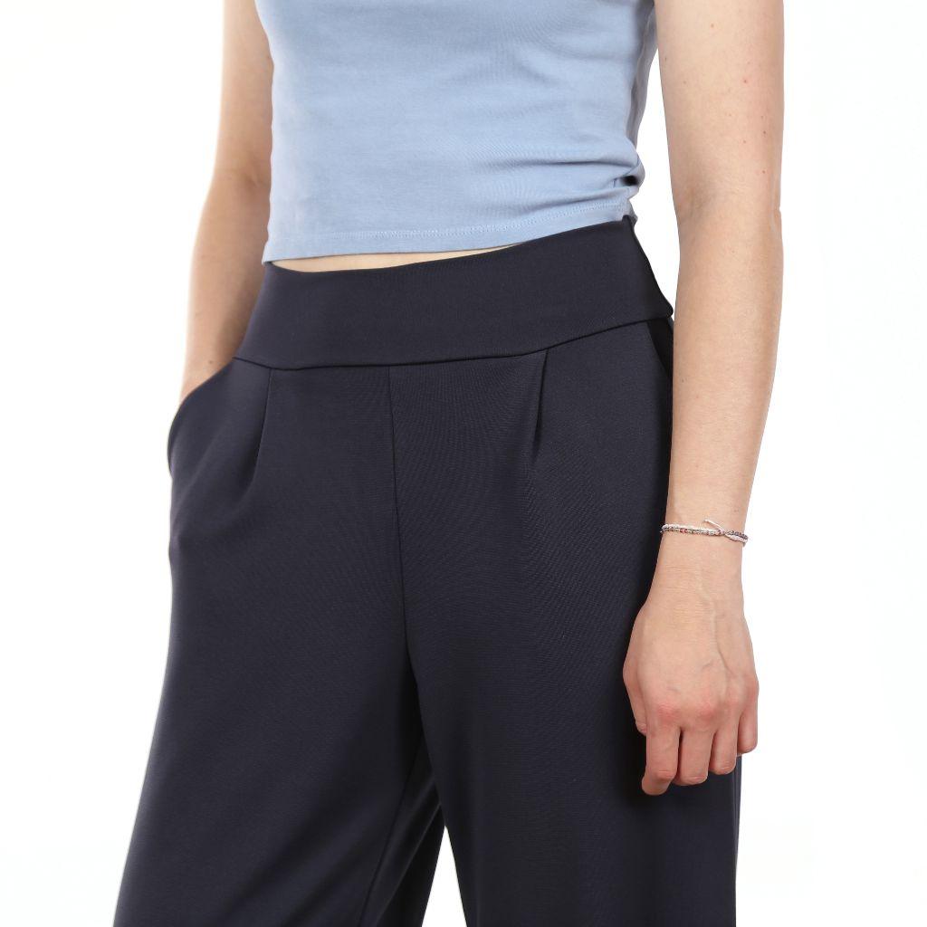 Papierschnittmuster Jerseyhose mit Bundfalte Frau Ada XS-XXL